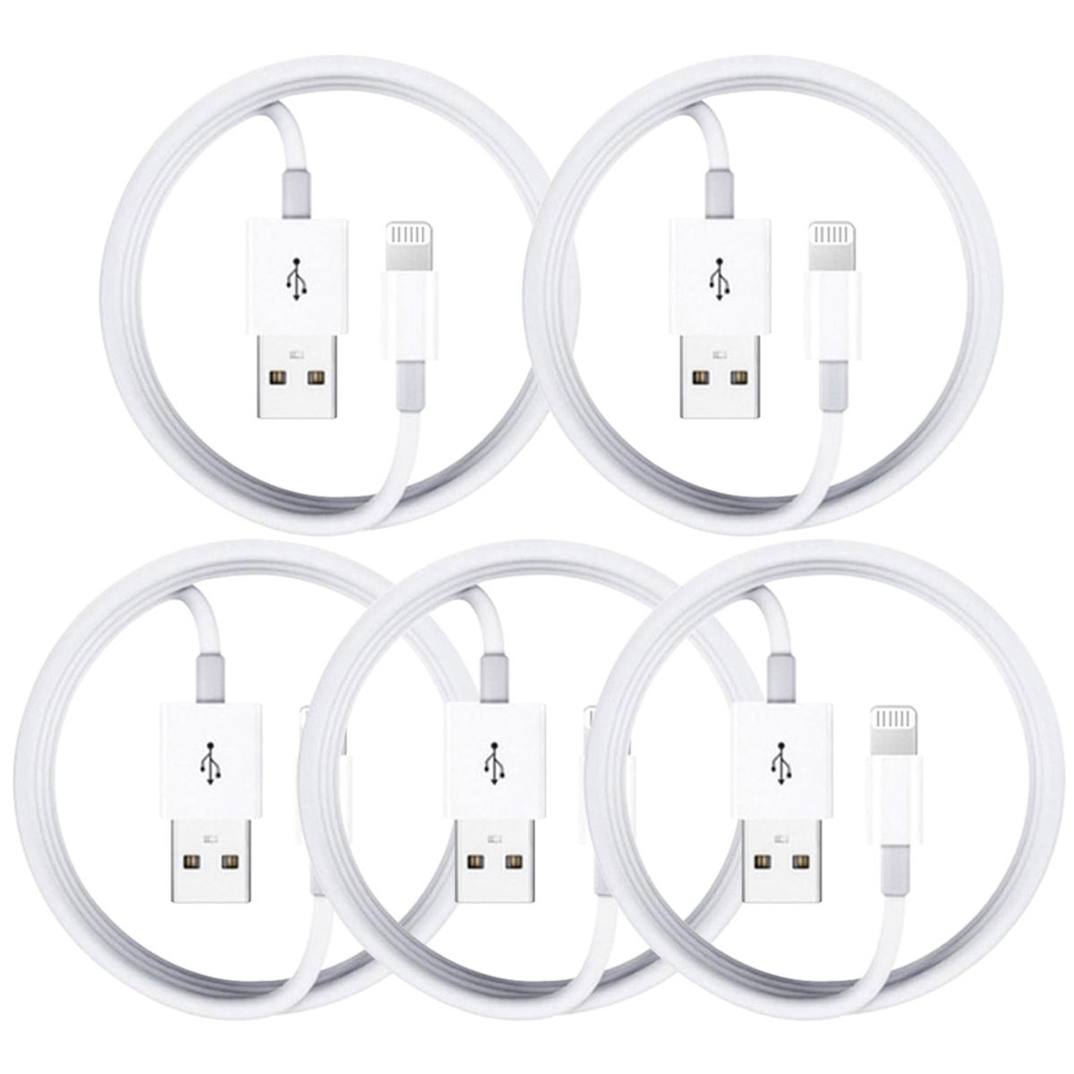 디지지(DEGEEGEE) [5개입]아이폰 USB 고속충전 케이블