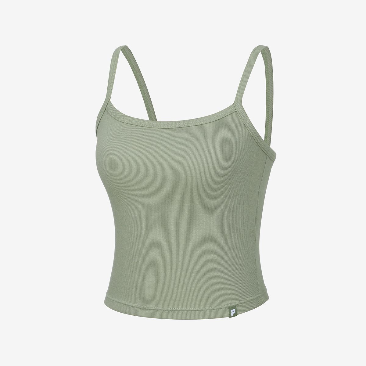 휠라언더웨어(FILA UNDERWEAR) 몰드 부착형 골지 미들 브라탑(FI4ITG2101FEGY)