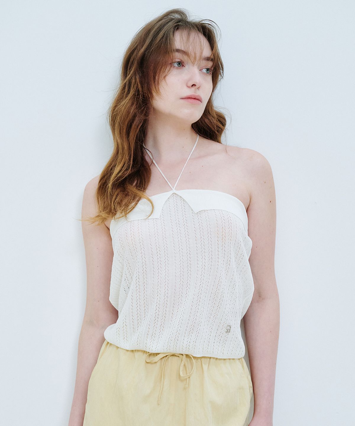 모헤(MOHAE) Tube halter knit _ ivory