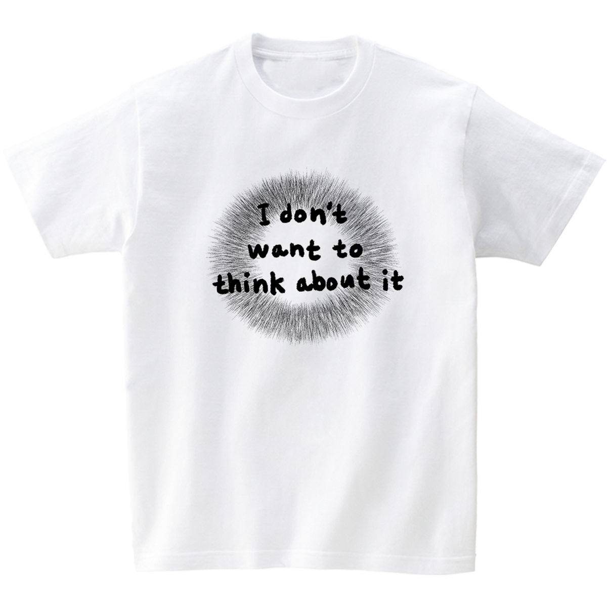 어썸어스(AWESOMEUS) I DONT WANT TO THINK ABOUT IT T-SHIRTS_4COLOR