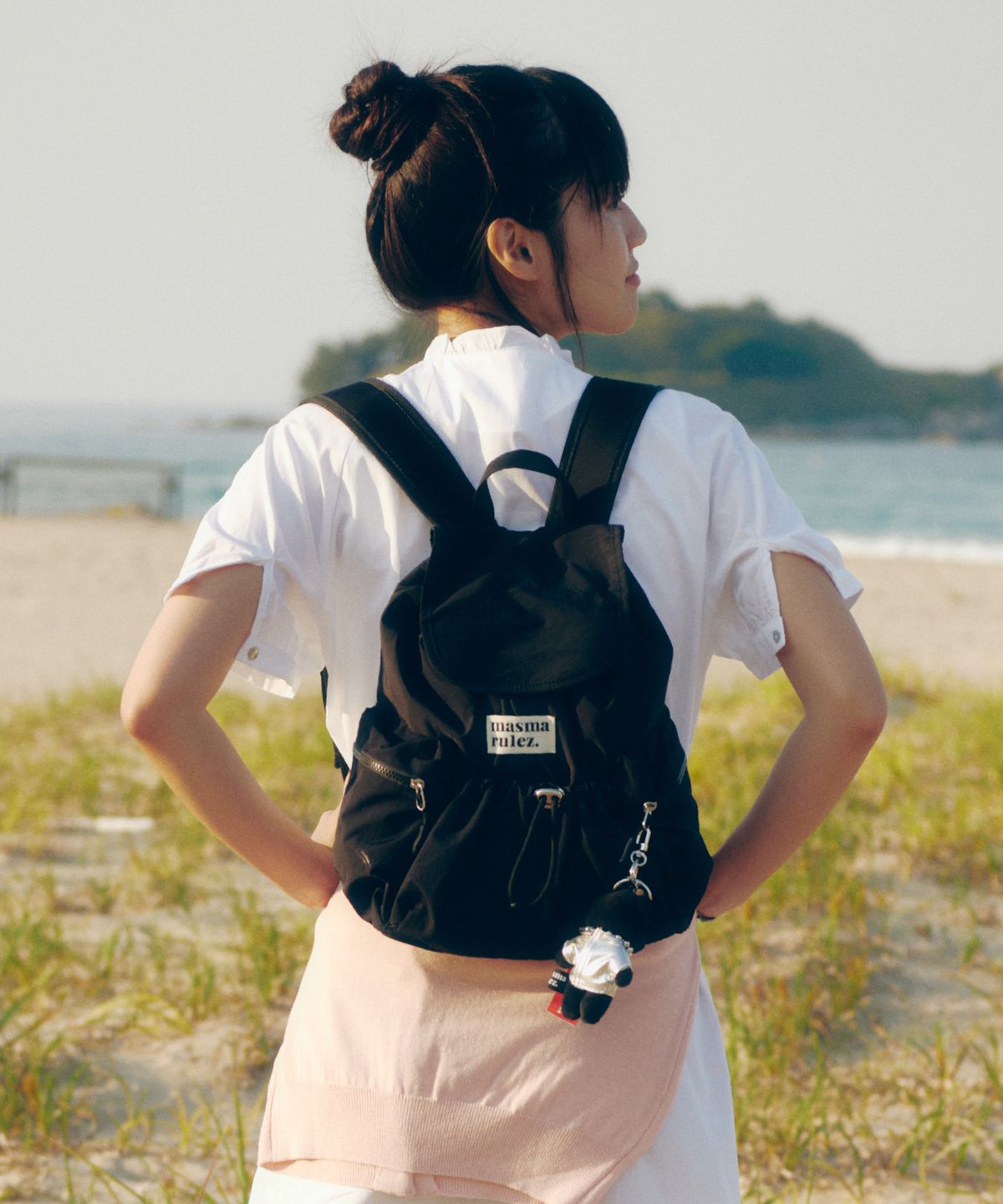 마스마룰즈(MASMARULEZ) 미니 플랩백팩_블랙