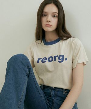 PRINTING COLORED T-SHIRTS CREAM BLUE