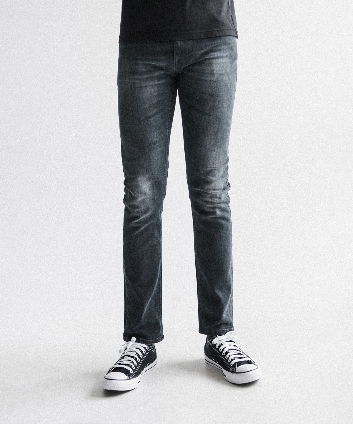누디진(NUDIEJEANS) 씬핀 Org Black And Grey 111300