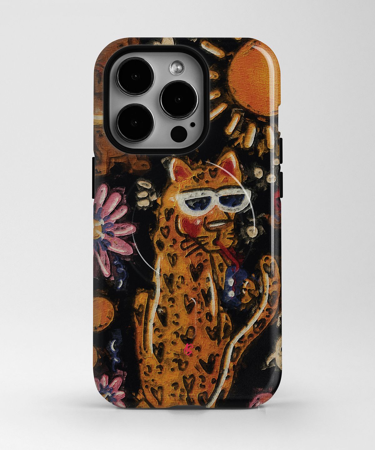 기키(GEEKY) [맥세이프 범퍼하드케이스] Leopard Resting in the Jungle