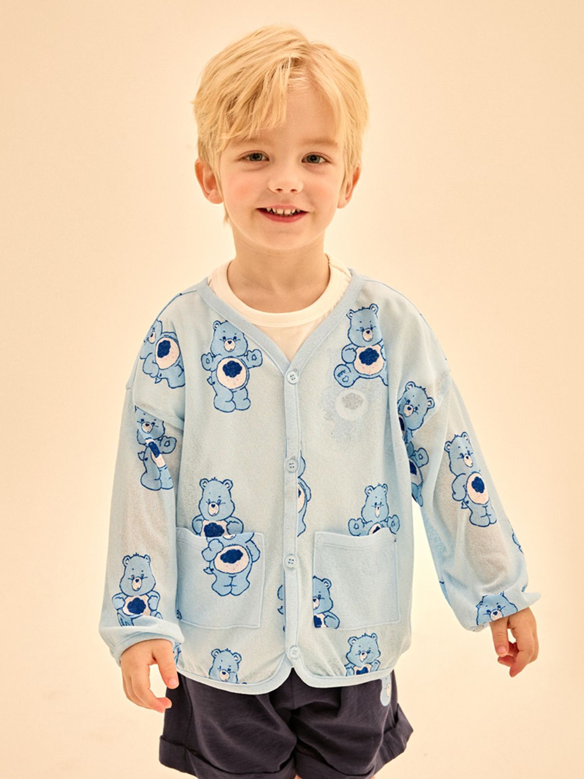 케어베어(CAREBEARS) 하늘하늘 그럼피베어 썸머 가디건