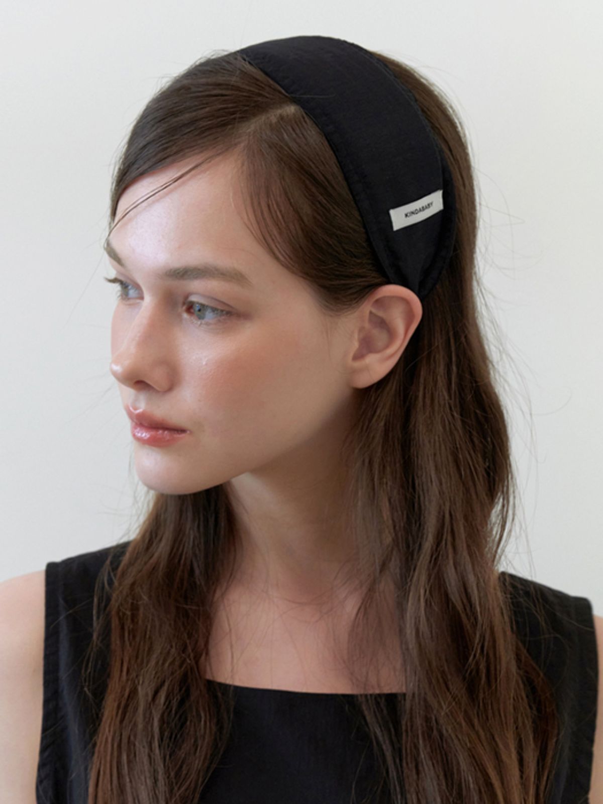 카인더베이비(KINDABABY) daily basic wide headband - black