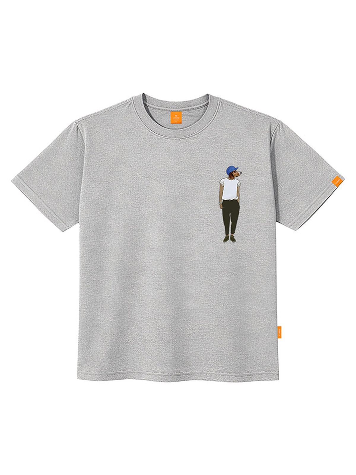 엘라모(LLAMO) 도그맨 반팔티셔츠 남녀공용 빅사이즈 S~4XL