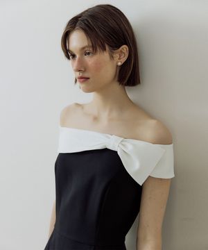 Tie up Ribbon One-piece (multi)