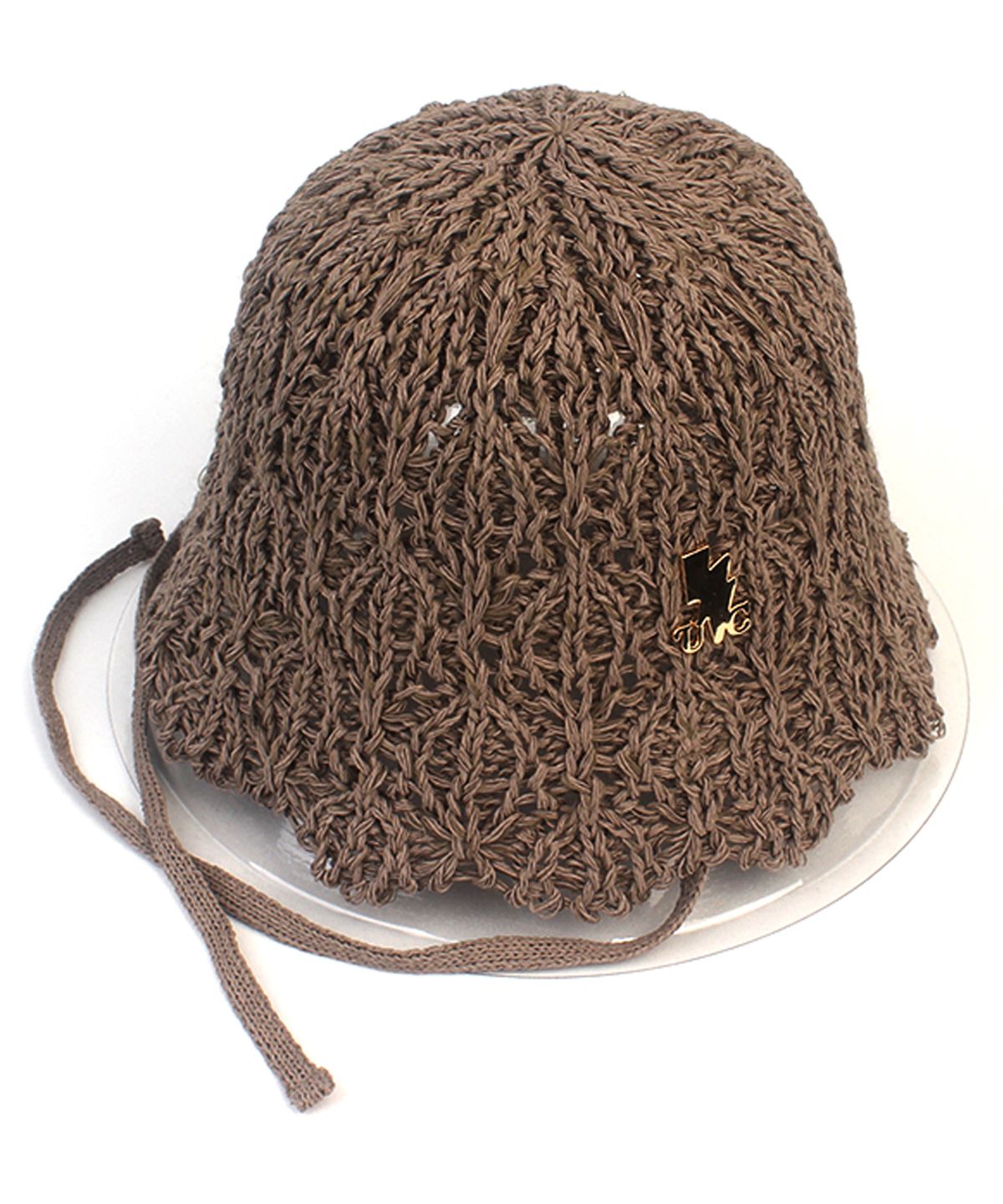 유니버셜 케미스트리(UNIVERSAL CHEMISTRY) Summer String Brown Bonnet Hat 여름버킷햇