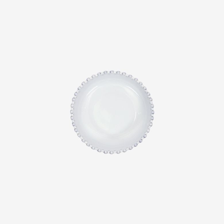 펄 화이트 14cm 찬기