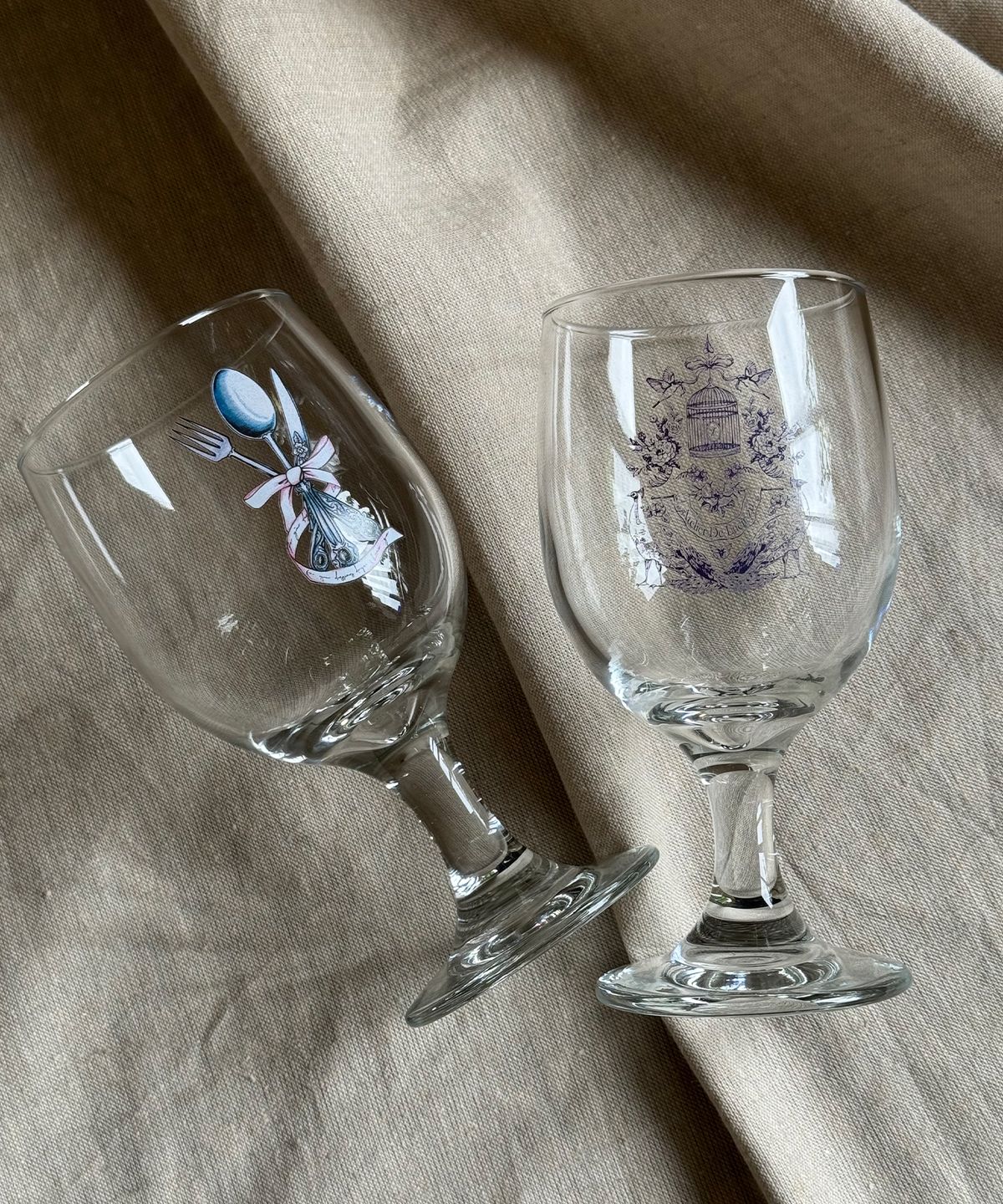 루시르주(LUCIR ZU) Lucirzu illustration glass (clear)
