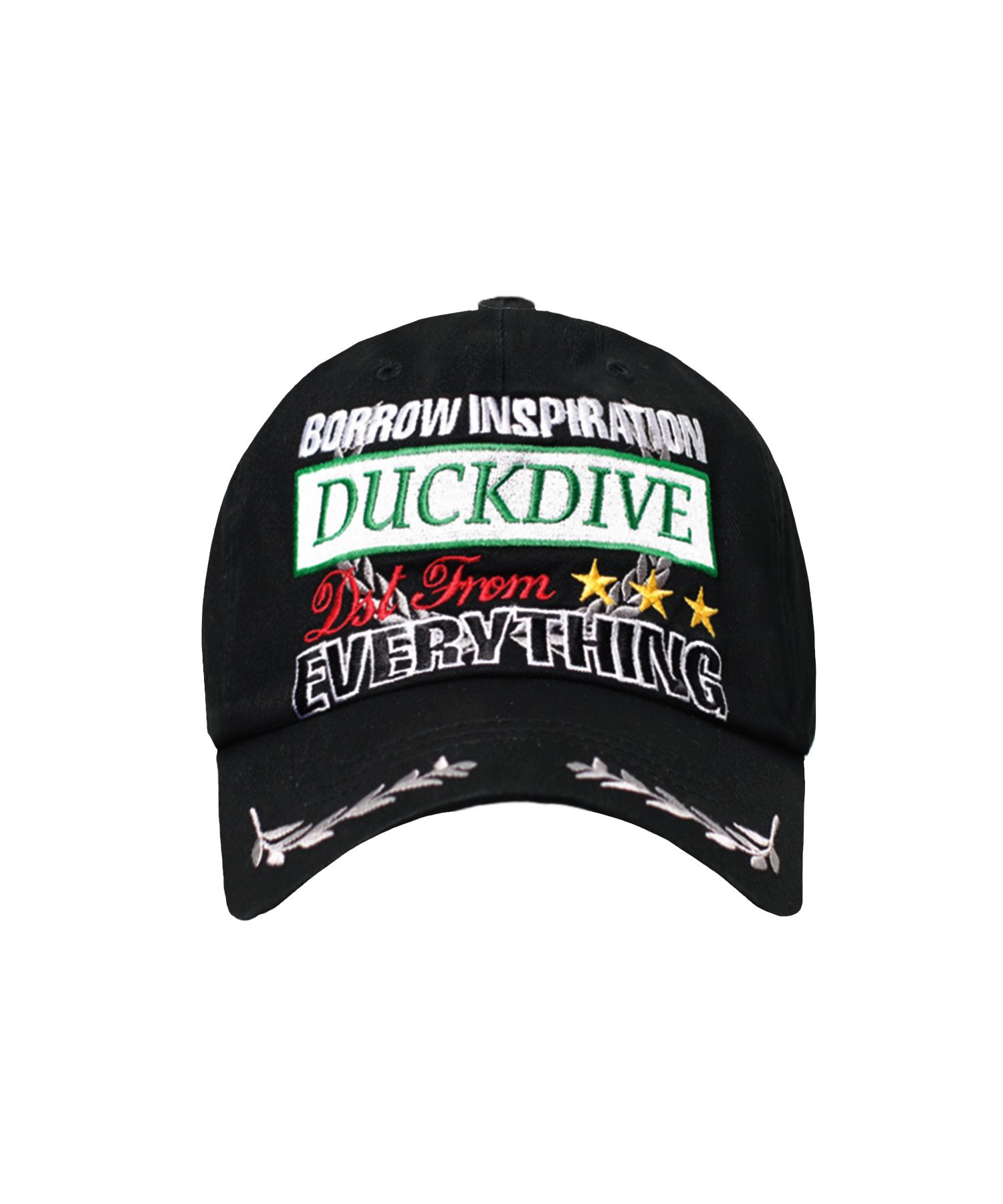 【 DUCKDIVE 】Laurel Wreath Graphic Cap (denim) unisex MUSINSA | DUCKDIVE laurel graphic cap black