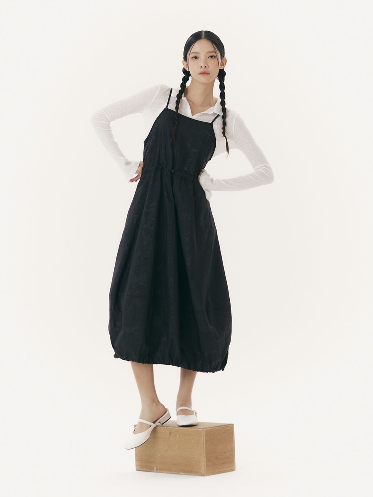 유가당(YUGADANG) Slip balloon dress_camouflage