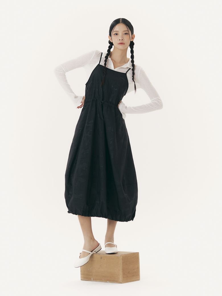 Slip balloon dress_camouflage