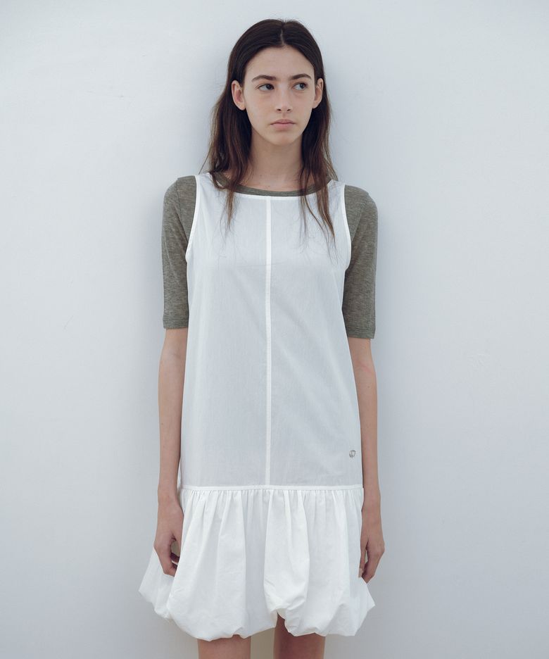 Balloon sleeveless dress