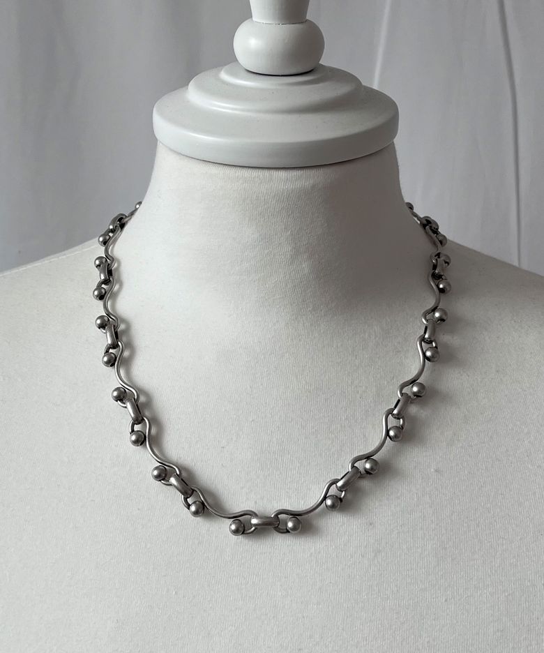 [목걸이][써지컬스틸]383 Chain Necklace Vintage Silver