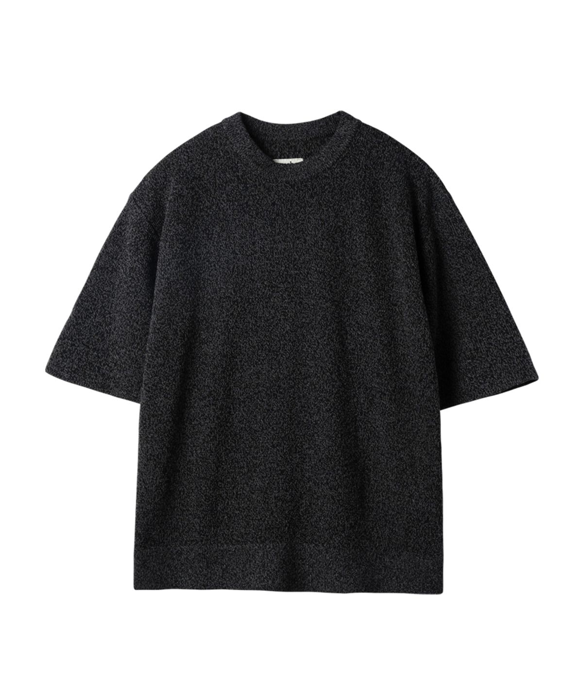 러프사이드(ROUGHSIDE) Webby Half knit Ash Black