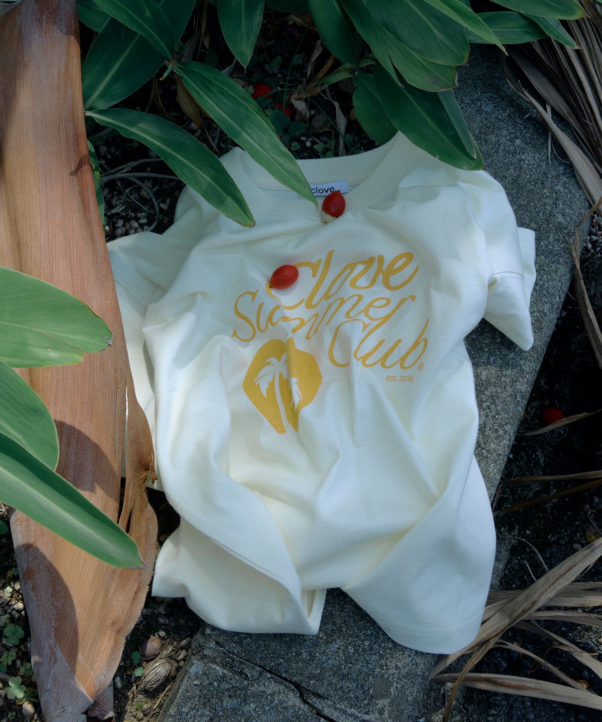 클로브(CLOVE) [24SS clove] Love Crop T-shirt (Cream)