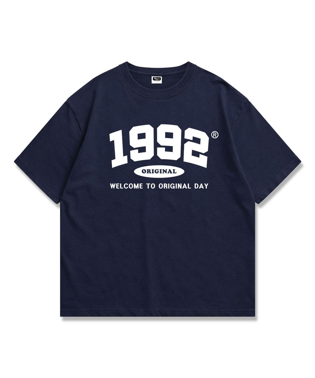 오리지널데이(ORIGINALDAY) Original 1992 오버핏 반팔 티셔츠 Navy