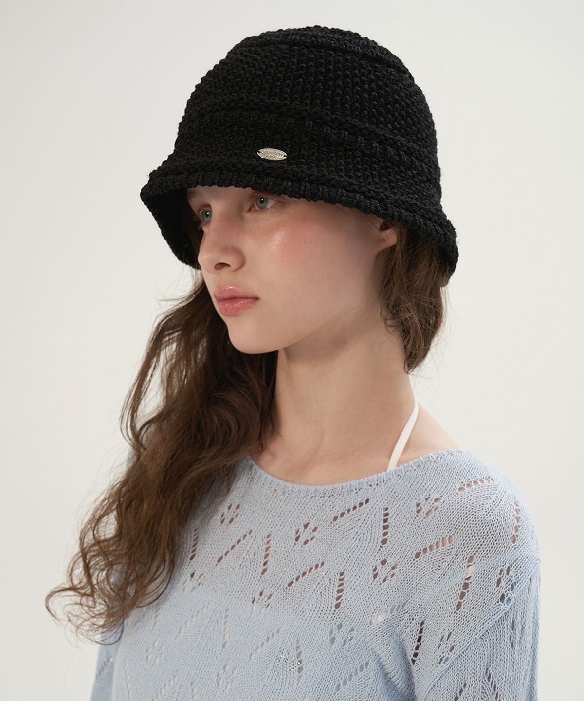 썸웨어버터(SOMEWHEREBUTTER) Pendant knit bucket hat - 3color