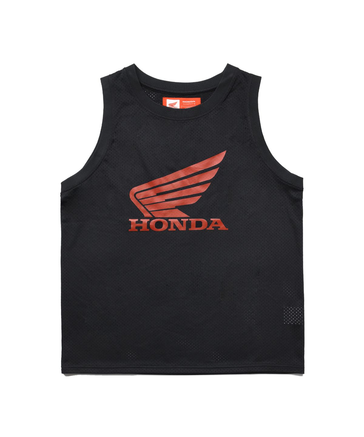 핍스 모터사이클(PHYPS MOTORCYCLE) Original Wing logo Mesh Sleeveless Black