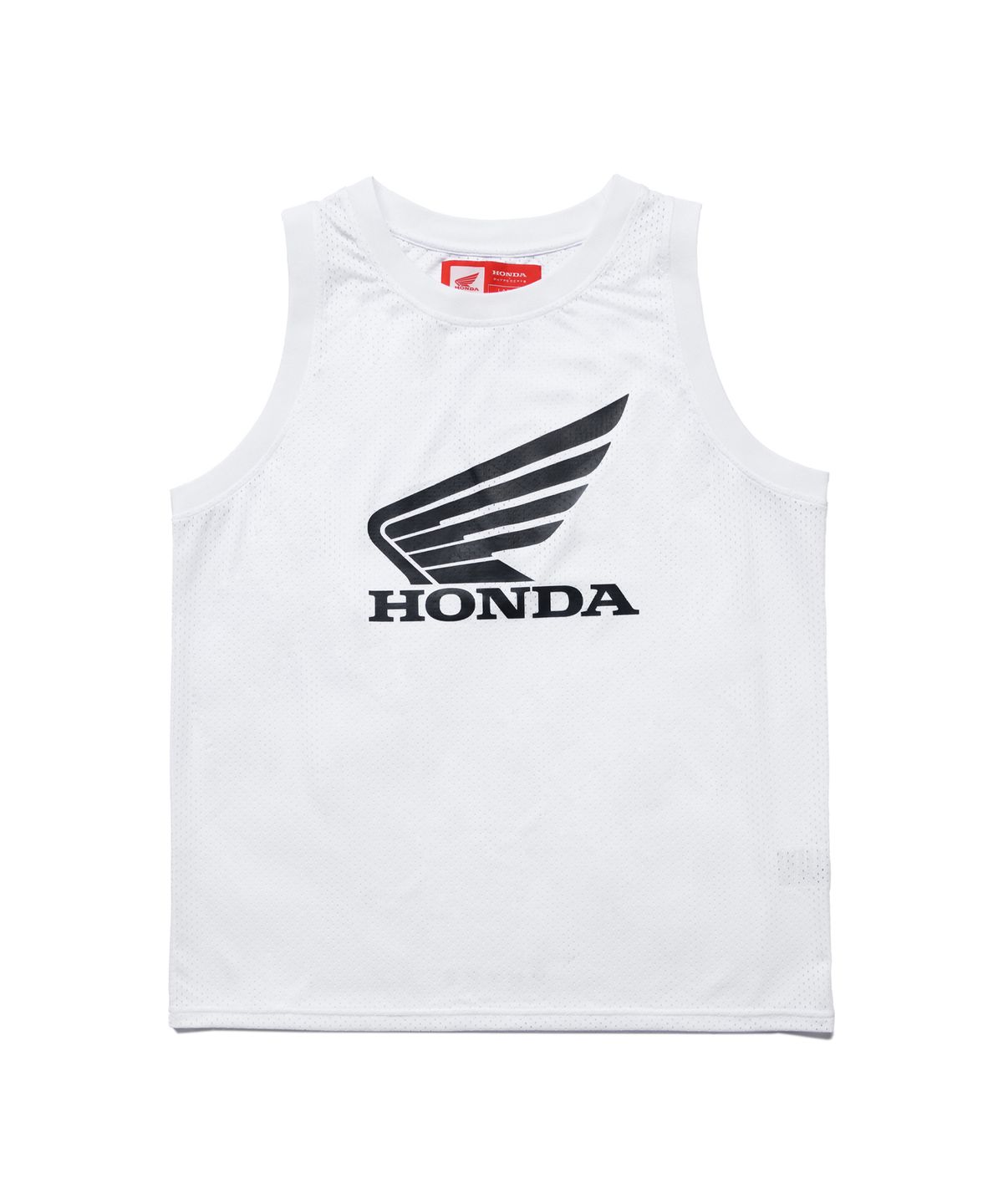 핍스 모터사이클(PHYPS MOTORCYCLE) Original Wing logo Mesh Sleeveless White