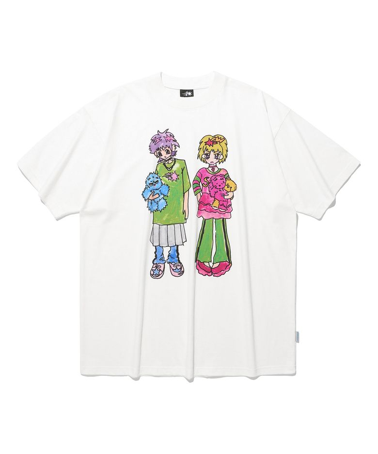 [X SOULPUSSSY CAT]GHOSTSOULGIRL BIG BIG TEE_WHITE(NG2FMUT511A)