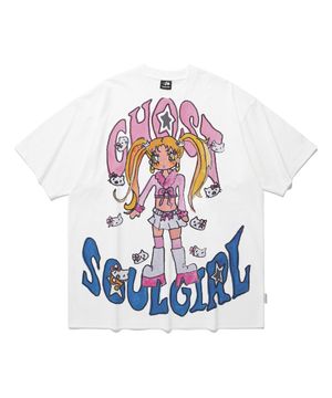 [X SOULPUSSSY CAT]GHOSTSOULGIRL GYARU BIG BIG TEE_WHITE(NG2FMUT510A)