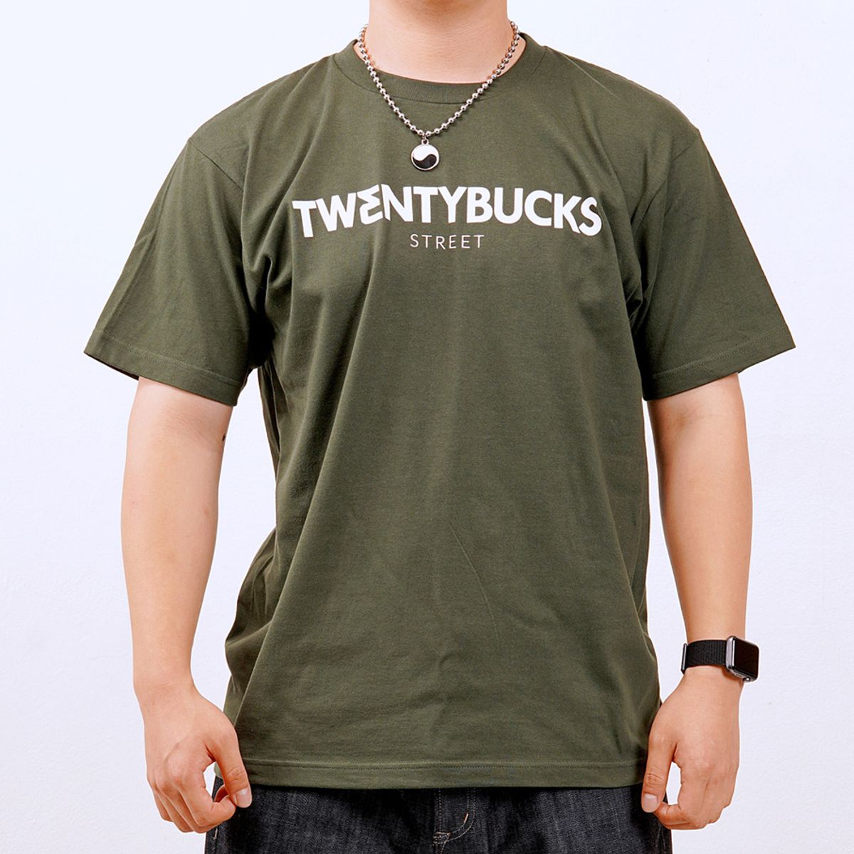 투엔티벅스(TWENTY BUCKS) 오버핏 티셔츠 TBT-215_GN
