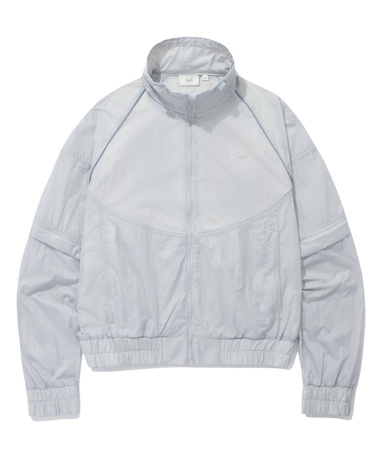 우먼 실키 나일론 디테처블 점퍼 Light Gray