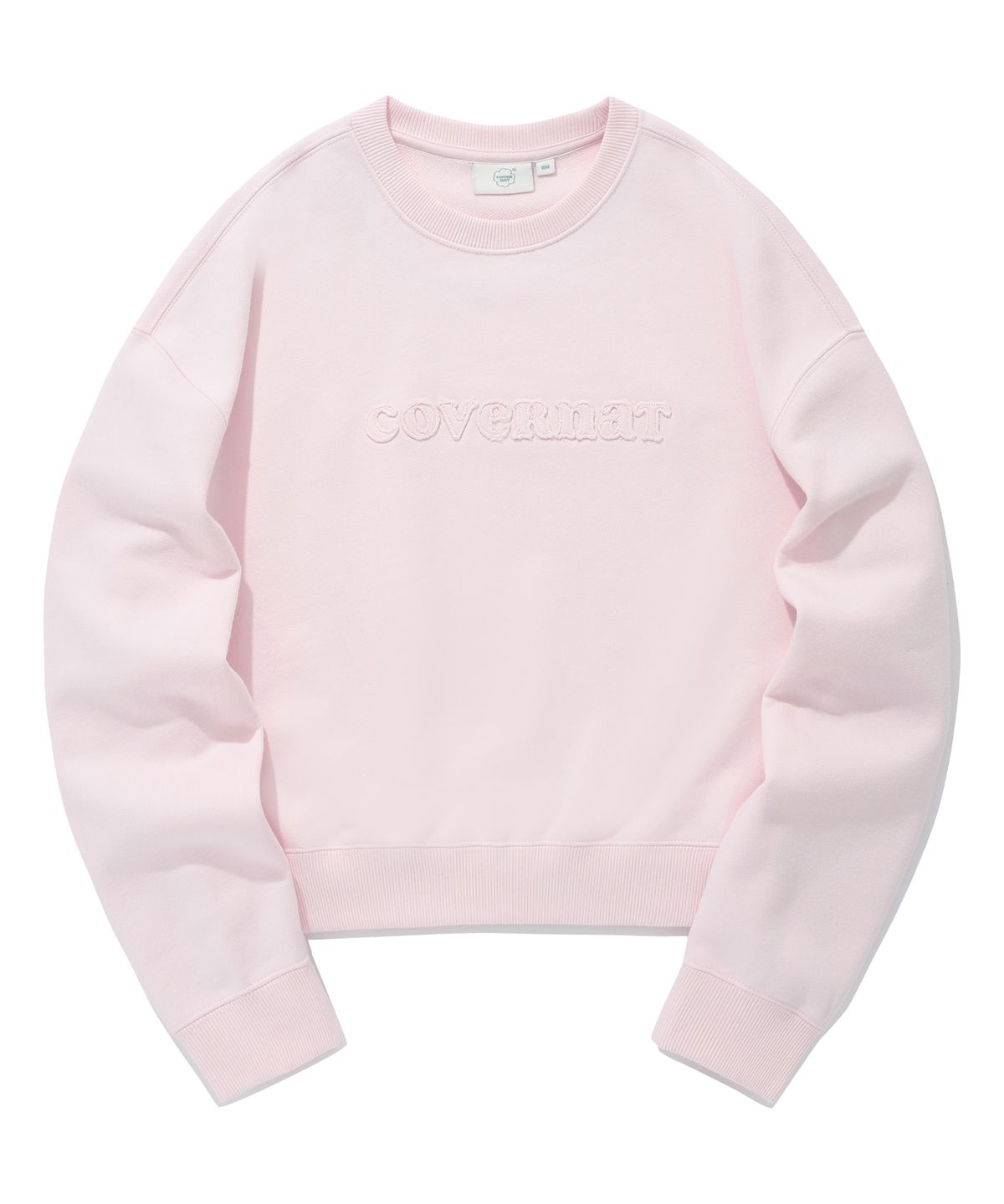 커버낫 우먼(COVERNAT WOMAN) 우먼 쿠퍼 로고 맨투맨 Light Pink