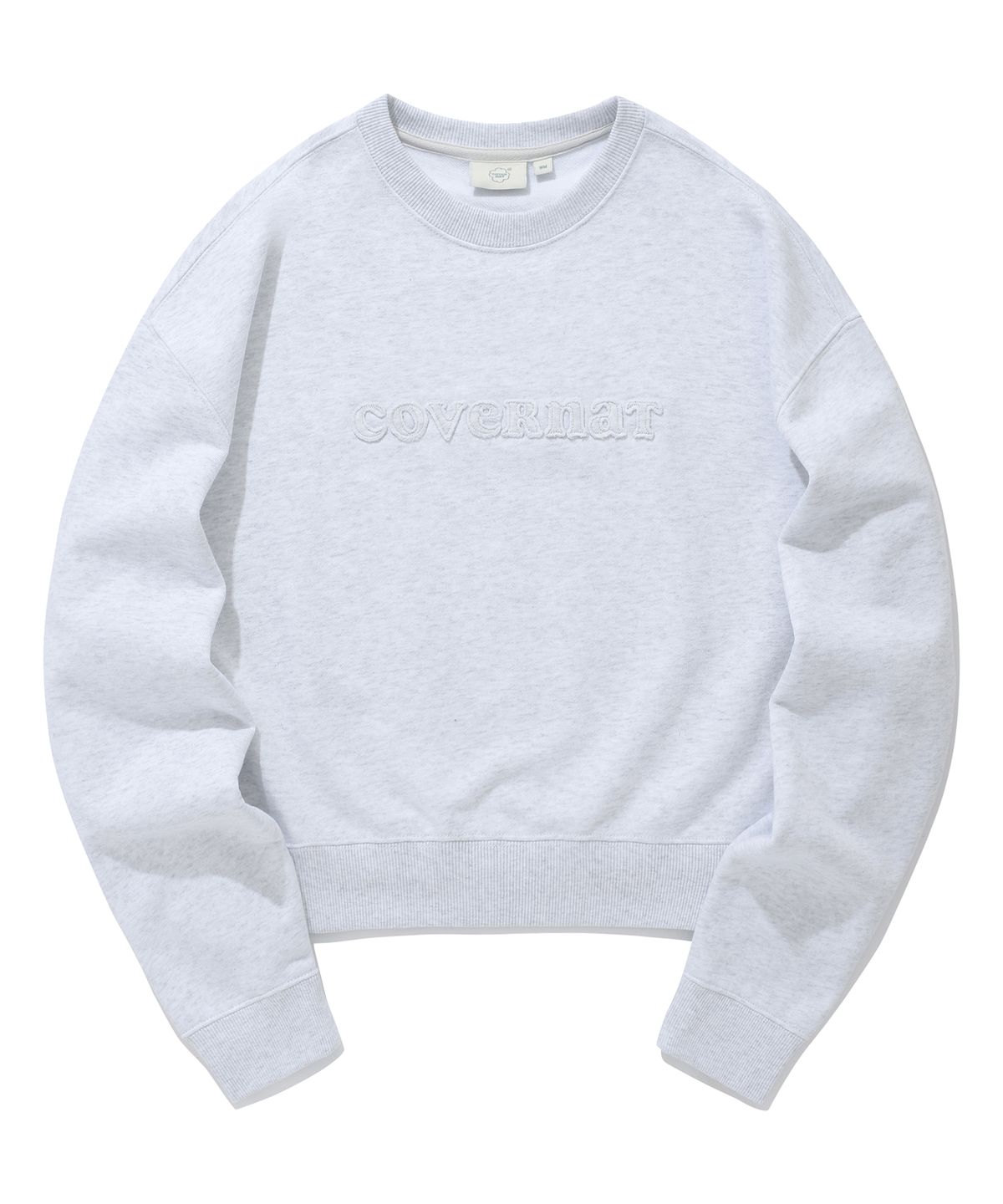 커버낫 우먼(COVERNAT WOMAN) 우먼 쿠퍼 로고 맨투맨 Heather Gray