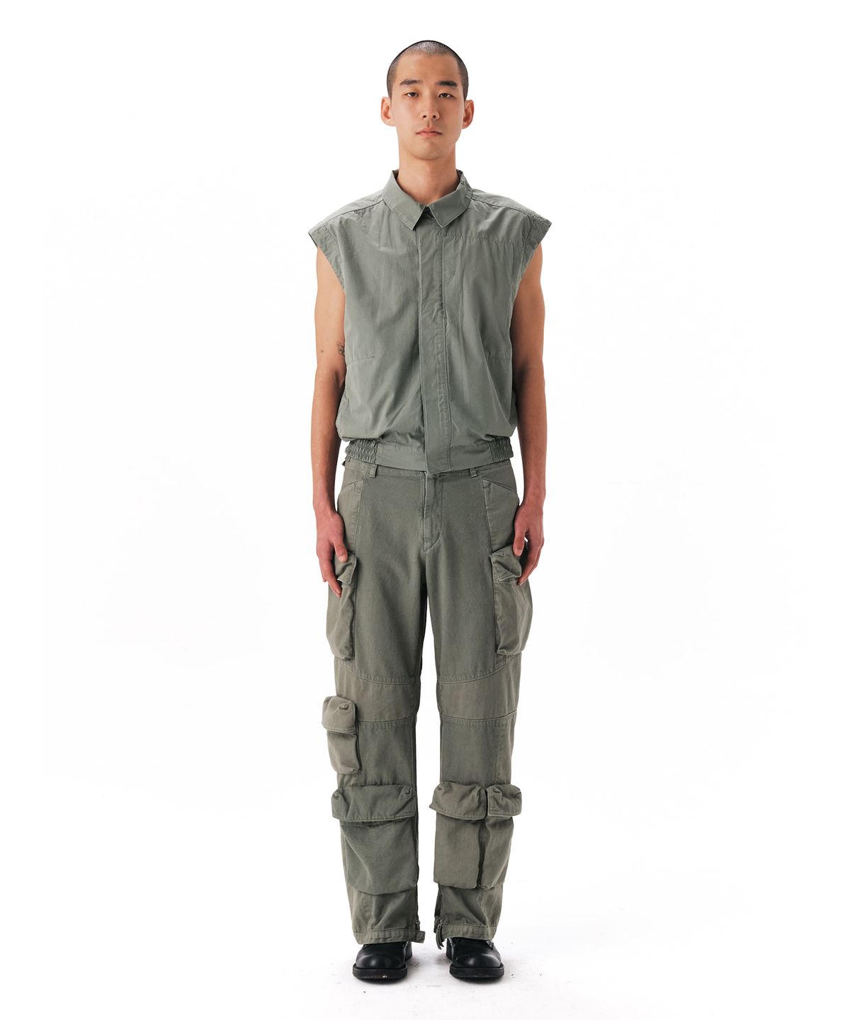 이이(EE) UTILITY CARGO PANTS OLIVE
