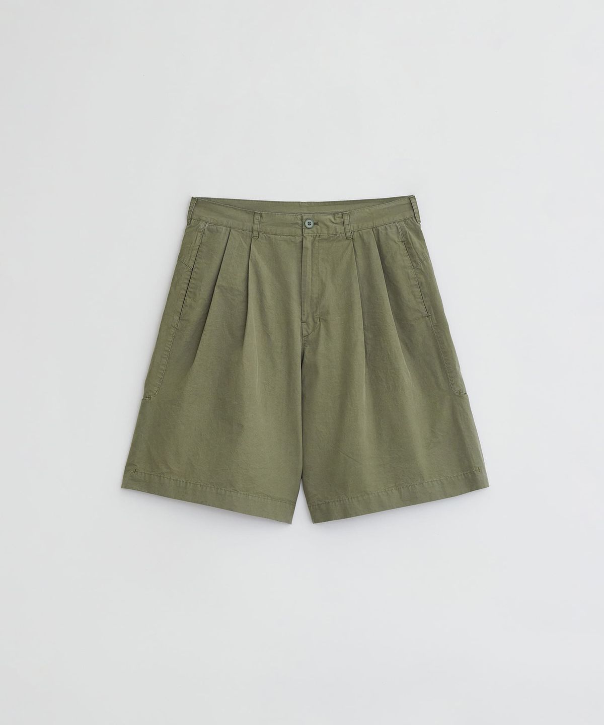 이이(EE) COTTON CARGO HALF PANTS OLIVE
