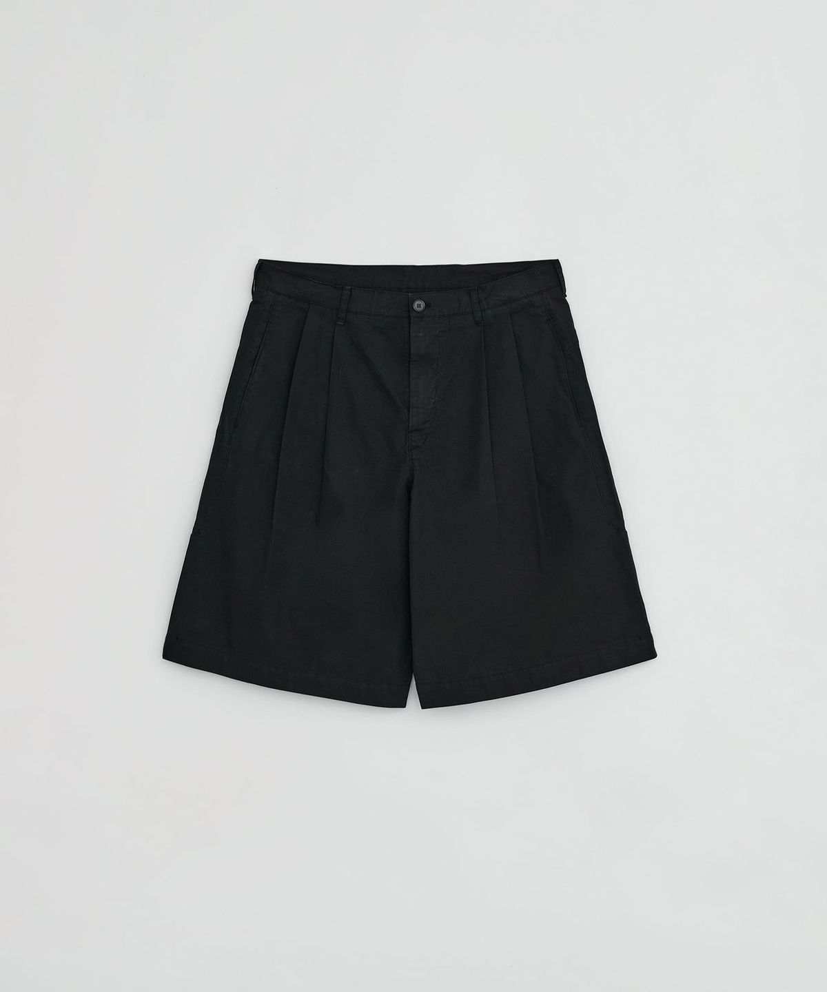 이이(EE) COTTON CARGO HALF PANTS BLACK