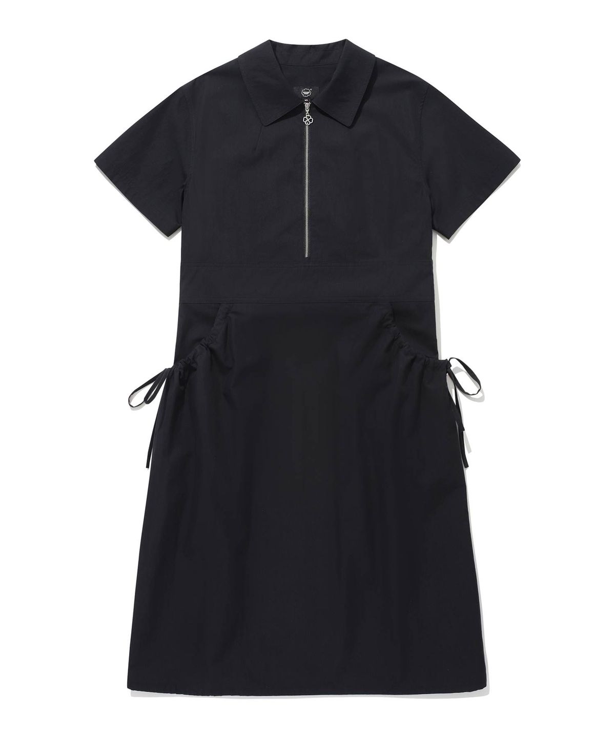커버낫 우먼(COVERNAT WOMAN) 우먼 카라 지퍼 원피스 Black