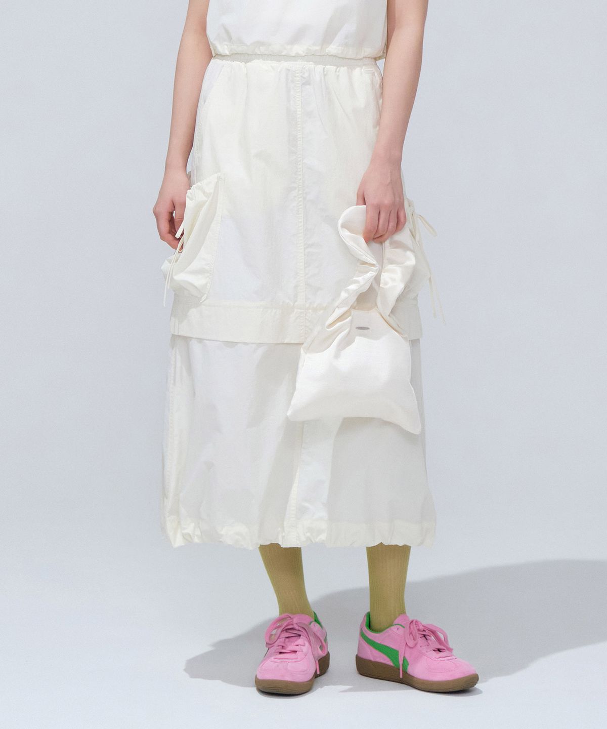 커버낫 우먼(COVERNAT WOMAN) 우먼 벌룬 카고 스커트 Ivory