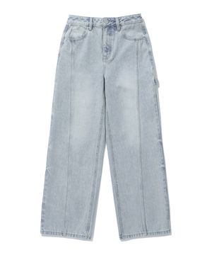 우먼 스트레이트 데님 팬츠 Light Blue