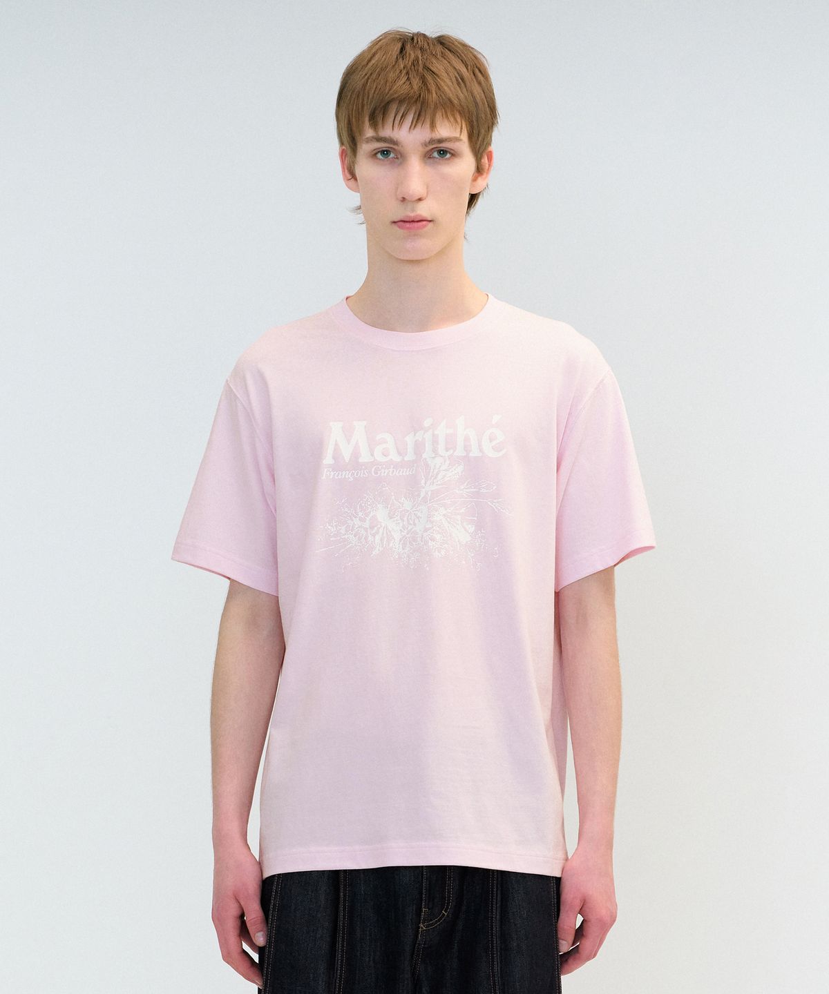 마리떼 프랑소와 저버(MARITHÉ + FRANҪOIS GIRBAUD) FLOWER TEE light pink
