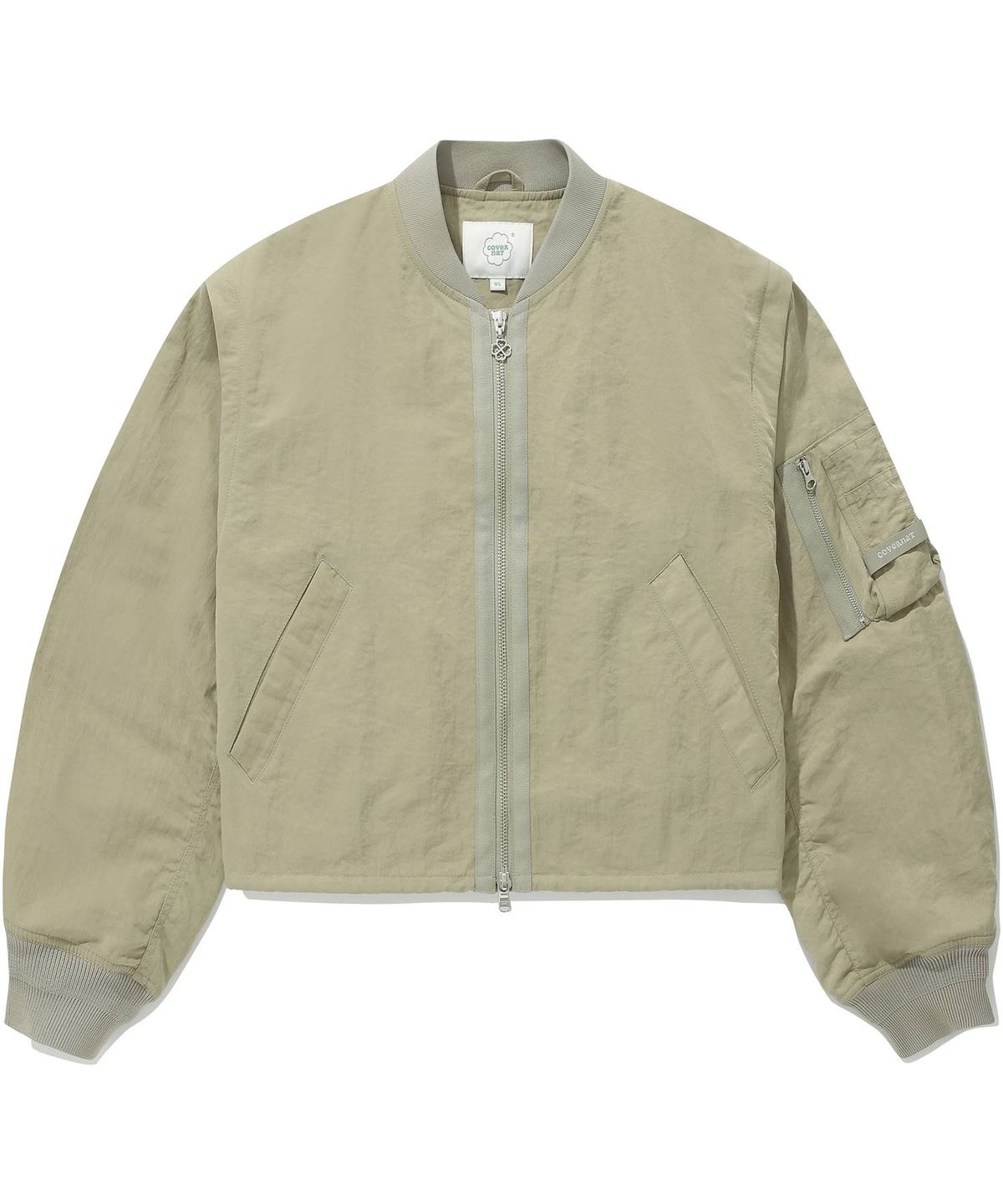 커버낫 우먼(COVERNAT WOMAN) 우먼 디테쳐블 MA-1 점퍼 Light Khaki