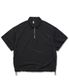 나일론 하프 집업 셔츠 블랙