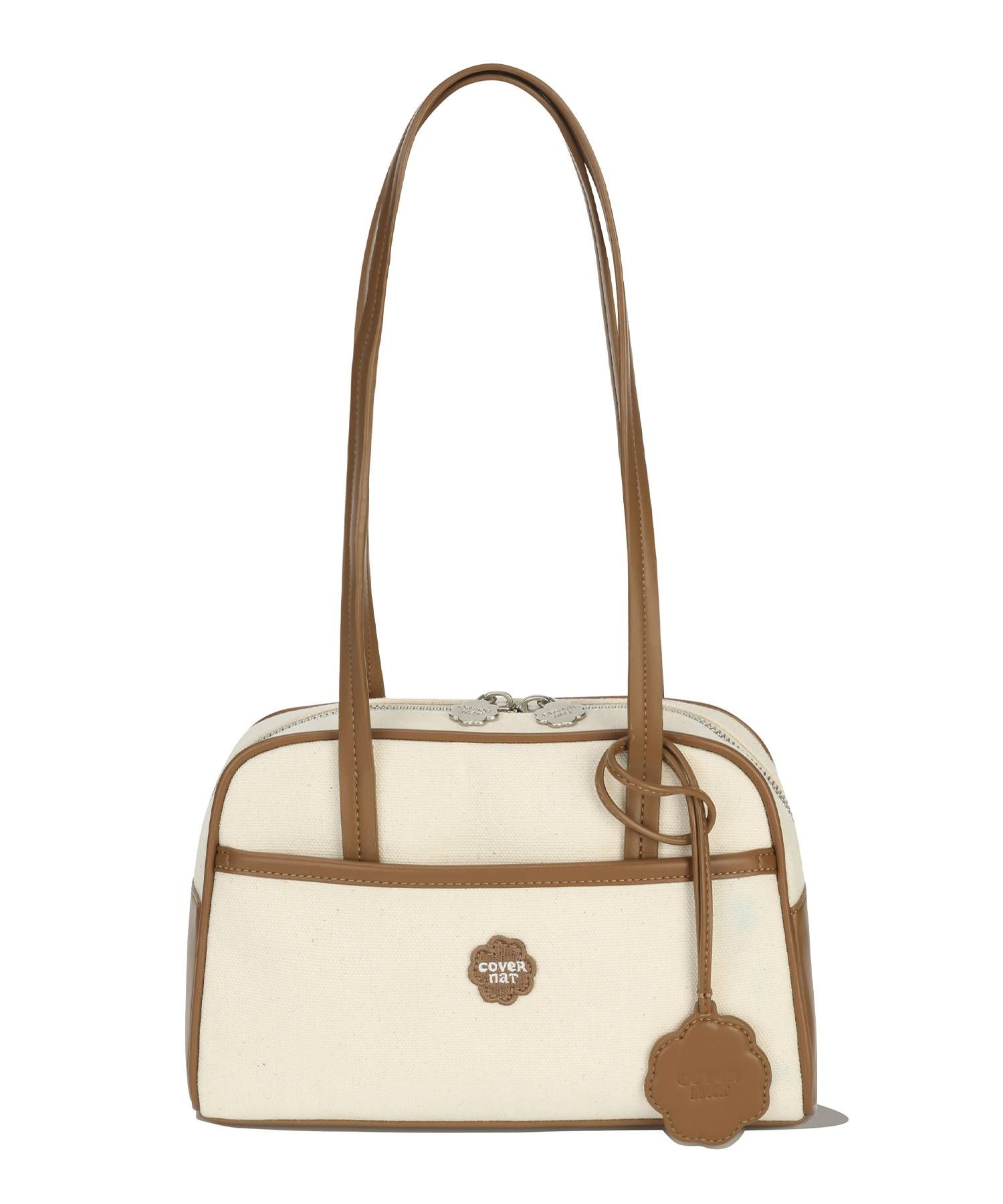 MUSINSA | COVERNAT WOMAN Clover Heart Emma Tote Bag Brown