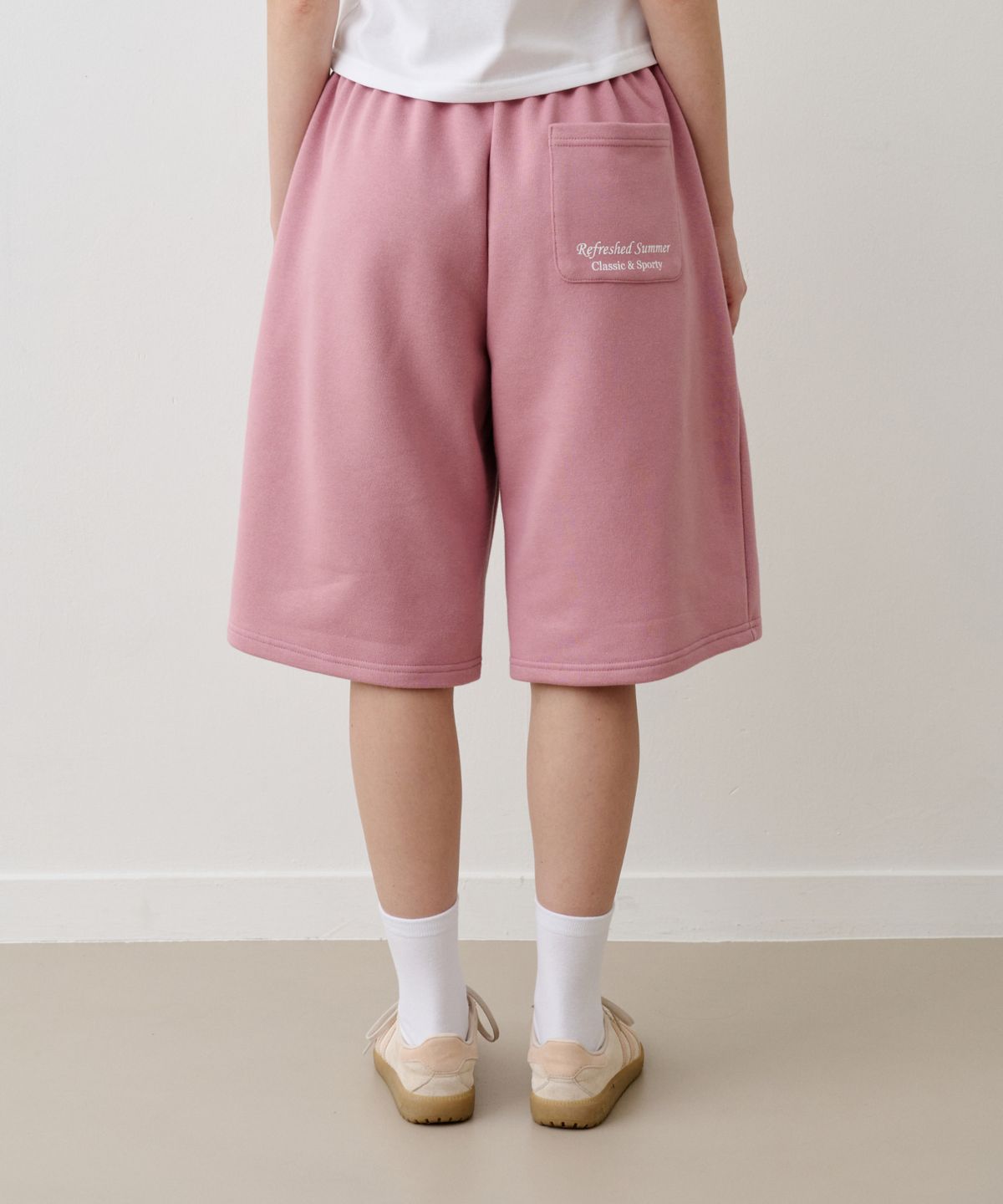 아페고 스포츠(APEGO SPORTS) Bermuda Sweat Shorts Indi Pink