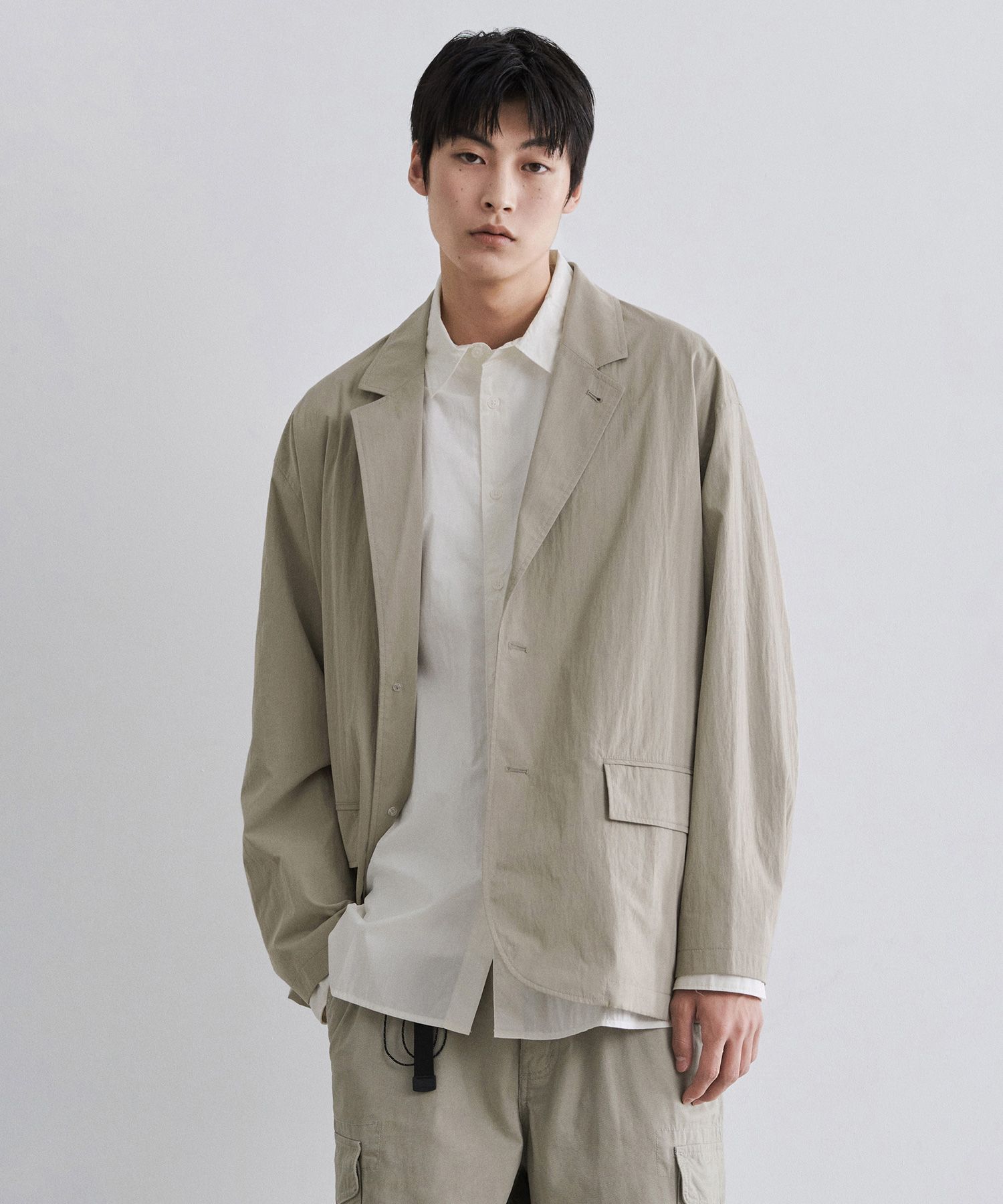 [시티 레저] 에어웨이트 시어 윈드브레이커 재킷 [클라우디 블루] source detail 39