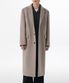 캐시미어 블렌드 대디 숄더 싱글 롱 코트 [모카]