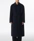 울 블렌드 맥시 발마칸 로브 코트 [네이비]