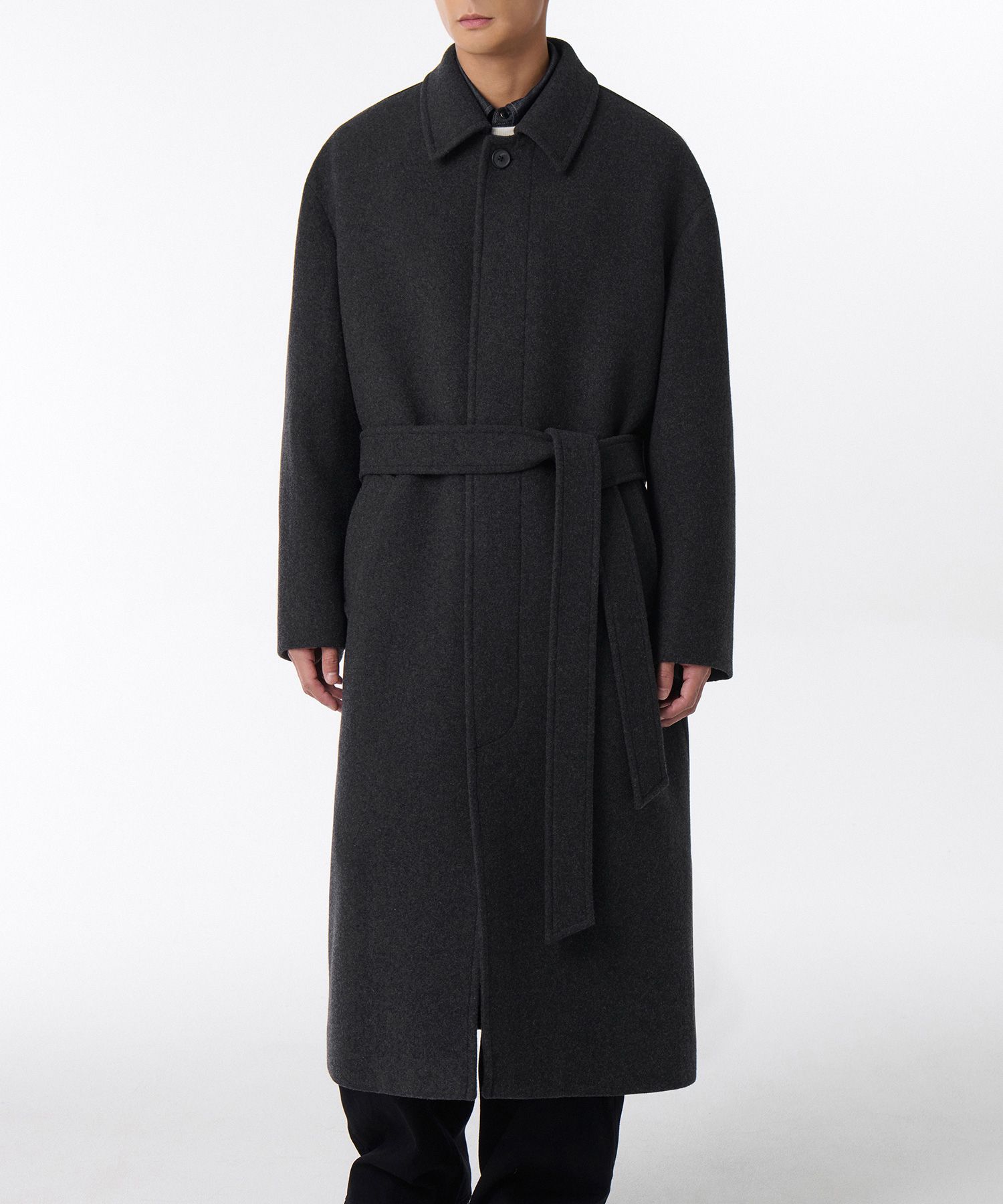 MUSINSA スタンダード カシミア バルマカーン ローブ コート M 工場