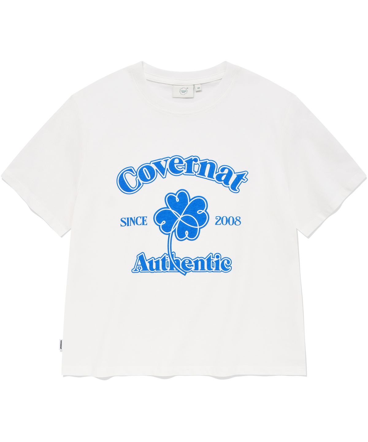 커버낫 우먼(COVERNAT WOMAN) 우먼 아치 클로버하트 티셔츠 White
