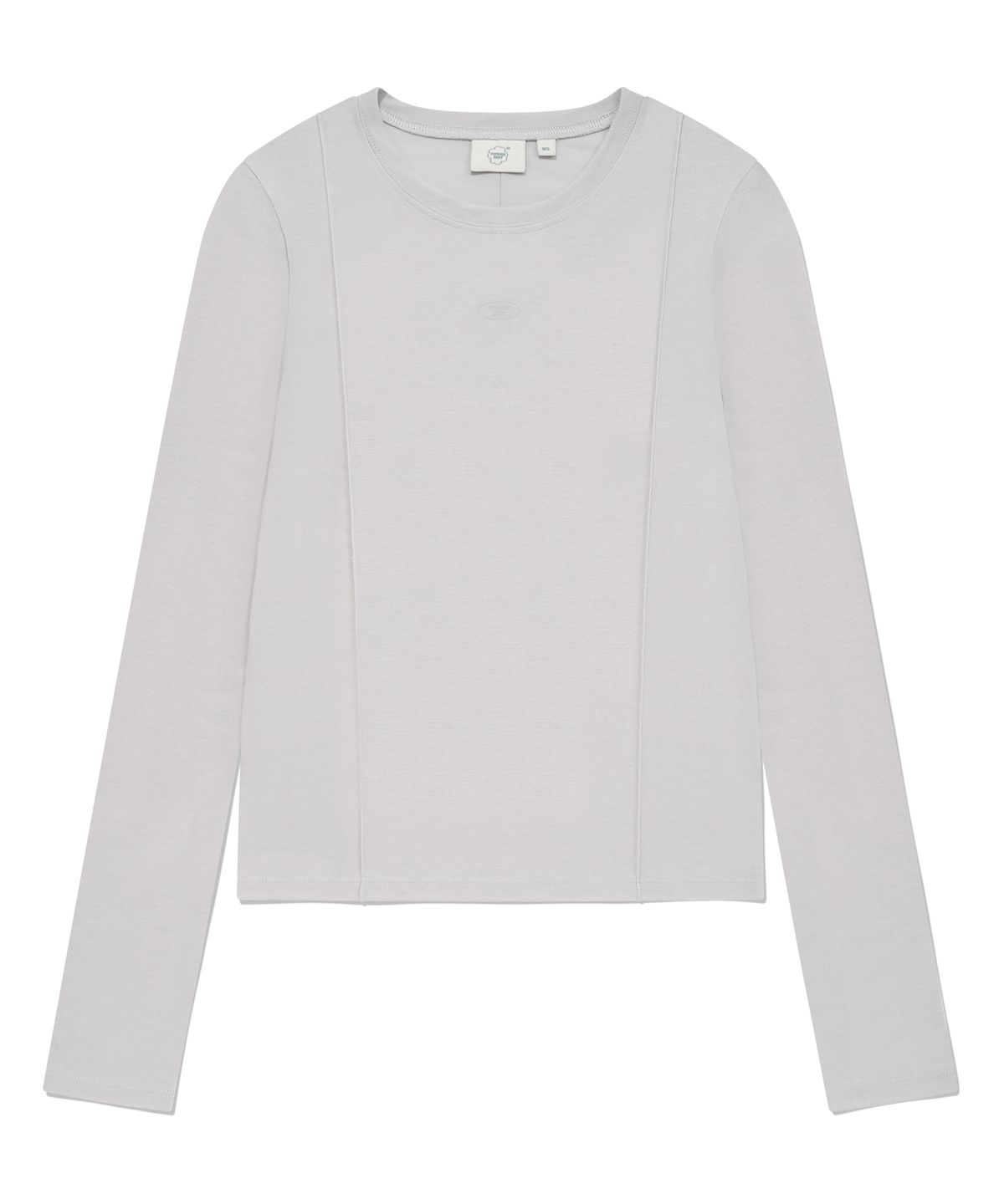 커버낫 우먼(COVERNAT WOMAN) 우먼 라운드넥 슬림 롱슬리브 Light Gray