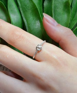 925실버 하트 프레즐 반지 프레즐/ Pretzel